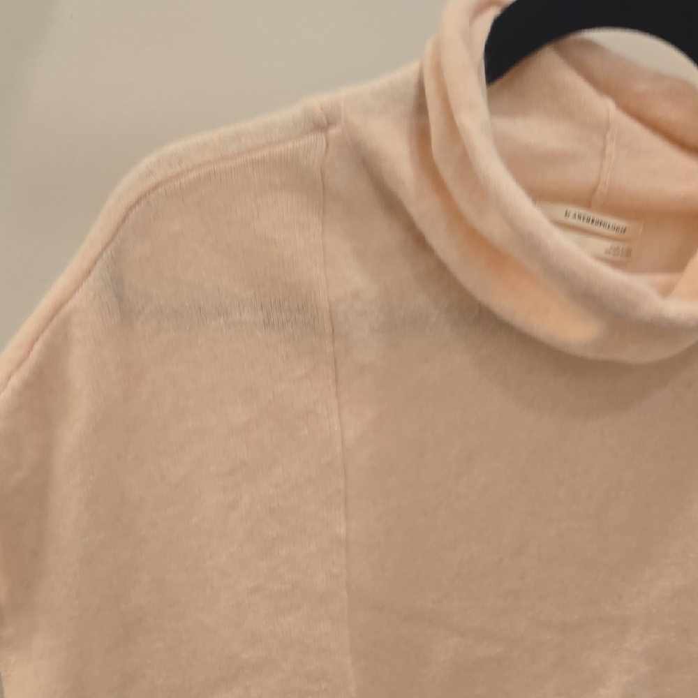 Anthropologie Soft Pink Cowl Neck Sweater - Picture 5 of 10